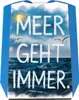Meer geht immer Parkscheibe Aquarell Design Produktbild-Vorschau 1