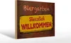 Holzschild Biergarten herzlich willkommen, 30x20 cm, Produktbild-Vorschau 2