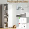 HOMCOM boekenkast met 7 niveaus, boekenschap met deur, Productafbeelding-voorbeeld 6