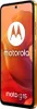 A close-up marketing image of a Motorola Moto G15 smartphone with a colorful abstract background. Náhľad obrázku produktu