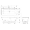 Mai & Mai freistehende Acryl-Badewanne Standbadewanne Weiß Produktbild-Vorschau 7