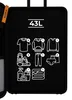 Norix Onyx Black Handgepäck Koffer 55x40x20 cm – 43 L – Produktbild-Vorschau 9