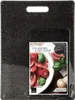 A product package for two cutting boards with a stone look, featuring an image of sliced tomatoes and basil. Podgląd zdjęcia produktu