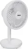 Nabíjateľný stolný ventilátor Biely Náhľad obrázku produktu 1