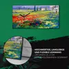 Küchenuhr Bürouhr Leinwand Uhr Geräuschlos 60x30 Wiesen Produktbild-Vorschau 5