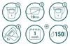 Instructions for using a water filter cartridge. Produktbild-Vorschau