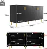 MODFU Komoda Sideboard s zlatými úchyty a nohami, unikátní Náhled obrázku produktu 6