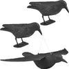 3 x Vogelschreck Krähe, 2 x sitzend, 1 x fliegend Produktbild-Vorschau 1