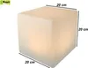 LED kostková lampa Kynast Solar, 20 x 20 cm, matné sklo, 1 Náhled obrázku produktu 13