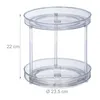 Relaxdays Drehteller, 2-stöckig, Ø 23,5 cm, drehbar, Produktbild-Vorschau 4