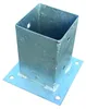 6x Pfostenträger für Zaunpfosten 9x9cm zum Aufschrauben Produktbild-Vorschau 2