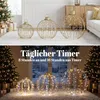 Outsunny Weihnachtsbeleuchtung Außen 3 Stück Hängende LED Produktbild-Vorschau 6