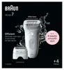 Braun Silk-épil 7 7-041, Grau, Weiß, MicroGrip, Achsel, Produktbild-Vorschau 16