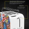 Gutfels GUTFELS Tostapane a 2 fette in stile graffiti Toast Anteprima dell’immagine prodotto 4