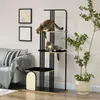 PawHut Katzenbaum 170 cm Kratzbaum mit Kissen Kletterbaum Produktbild-Vorschau 2
