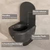 LOMAZOO LINEA Hänge-WC - Schwarz - Rund Produktbild-Vorschau 3