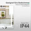 SONNI Badspiegel mit LED Beleuchtung energiesparend IP44 Produktbild-Vorschau 6