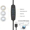 Schreibtischlupe 8-facher USB LED Lupenleuchte 3 Farben 10 Produktbild-Vorschau 3