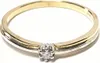 Goldring 585/- bicolor mit Brillant 0,05 ct w/si Produktbild-Vorschau 1
