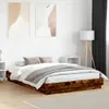 Bettgestell mit LED Räuchereiche 120x200 cm Produktbild-Vorschau 4