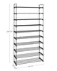 SONGMICS 10 Ebenen Schuhregal, Schuhschrank, Produktbild-Vorschau 6