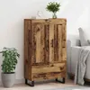vidaXL Highboard old wood 69,5 x 31 x 115 cm materiál na Náhled obrázku produktu 3