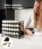 sada 12 třípatrových kovových stojanů na koření s 12 dózami Náhled obrázku produktu 6