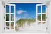 Wallario selbstklebendes Poster mit Fenster-Illusion - Düne Produktbild-Vorschau 1