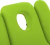 A close-up view of a bright green massage table with a face cradle cutout. Náhled obrázku produktu