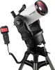 A telescope and its remote control are shown against a white background. Produktbild-Vorschau