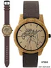 Pacific Time Armbanduhr Pferd Holzuhr Holz Gehäuse Canvas Produktbild-Vorschau 1