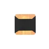 A square wall light with a wood-effect frame and a black center. Podgląd zdjęcia produktu