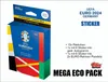 A product box for UEFA EURO 2024 Germany stickers, with descriptive text and branding. Anteprima dell’immagine prodotto