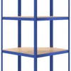 vidaXL Scaffale ad angolo con 4 ripiani in acciaio blu e Anteprima dell’immagine prodotto 7