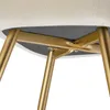 Chaise MARILYN rembourrée en velours côtelé - crème/or, par Voir les images du produit 8