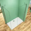 B.80x40cm H.200cm Duschabtrennung Walk in 8mm Nano Glas Produktbild-Vorschau 2