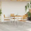 vidaXL Esstisch 90x90x75 cm Massives Akazienholz und Produktbild-Vorschau 4