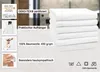 5er Set Duschtücher, 70x140 cm, 100% Baumwolle, weiß Produktbild-Vorschau 2
