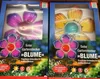 Two retail boxes for solar garden stakes shaped like flowers. Produktbild-Vorschau
