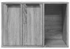 vidaXL Litter box Grey Sonoma 60x40x40 cm Materiál na bázi Náhled obrázku produktu 5