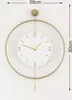 Opviq, Mclock-00111, Dekorative Metall-Wanduhr, Gold, 100 % Produktbild-Vorschau 6