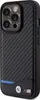 BMW Leder Carbon Blue Line - iPhone 15 Pro Hlle (Schwarz) Produktbild-Vorschau 2