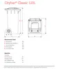 Diagrams and specifications for a SULO trash bin. Anteprima dell’immagine prodotto