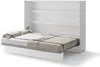 Schrankbett 140 x 200 Horizontal BC-04 Weiß Matt LENART BED Produktbild-Vorschau 1