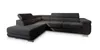 A dark gray sectional sofa with a chaise lounge is shown against a white background. Produktbild-Vorschau