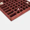 Woodweaver | Drewniany bordowy organizer na biżuterię – 51 Podgląd zdjęcia produktu 6