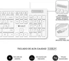 Subblim Combo Business Slim Silent Tastatur und Maus/ Weiß Produktbild-Vorschau 3