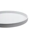 XL decoratief dienblad rond, op voetjes, 38 x 6 cm - wit - Productafbeelding-voorbeeld 5
