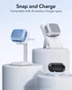 A product display showing multiple charging stations and cases for wireless earbuds. Anteprima dell’immagine prodotto