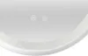 A close-up view of a modern LED bathroom mirror with touch controls. Podgląd zdjęcia produktu